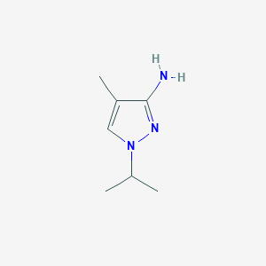 molecular formula C7H13N3 B1440176 1-Isopropyl-4-methyl-1H-pyrazol-3-amine CAS No. 1174866-04-6