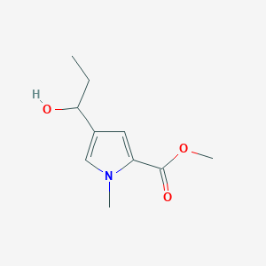 molecular formula C10H15NO3 B1440183 methyl 4-(1-hydroxypropyl)-1-methyl-1H-pyrrole-2-carboxylate CAS No. 1135283-27-0
