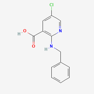 molecular formula C13H11ClN2O2 B1440190 2-(Benzylamino)-5-chloronicotinic acid CAS No. 750549-62-3