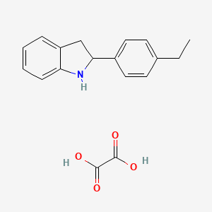 molecular formula C18H19NO4 B1440202 2-(4-Ethylphenyl)indoline oxalate CAS No. 1177318-85-2