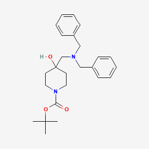 molecular formula C25H34N2O3 B1440208 叔丁基 4-[(二苄基氨基)甲基]-4-羟基四氢-1(2H)-吡啶甲酸酯 CAS No. 1192263-81-2