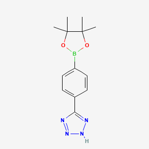 molecular formula C13H17BN4O2 B1440210 5-(4-(4,4,5,5-Tetramethyl-1,3,2-dioxaborolan-2-yl)phenyl)-2H-tetrazole CAS No. 775351-40-1