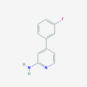 molecular formula C11H9FN2 B1440212 4-(3-氟苯基)吡啶-2-胺 CAS No. 1159815-31-2
