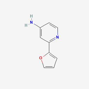 molecular formula C9H8N2O B1440213 2-(Furan-2-yl)pyridin-4-amine CAS No. 1159817-12-5