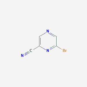 molecular formula C5H2BrN3 B1440216 2-Bromo-6-cyanopyrazine CAS No. 859064-02-1