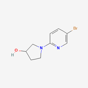 molecular formula C9H11BrN2O B1440227 1-(5-溴吡啶-2-基)吡咯烷-3-醇 CAS No. 1159816-64-4