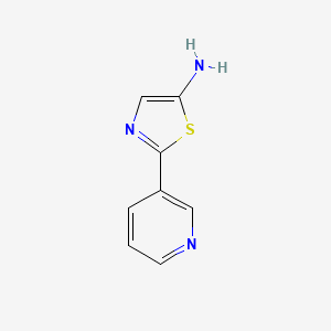 molecular formula C8H7N3S B1440235 2-(3-Pyridinyl)-1,3-thiazol-5-amine CAS No. 1159821-51-8