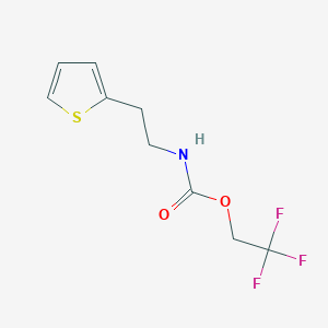 2,2,2-trifluoroethyl N-[2-(thiophen-2-yl)ethyl]carbamate