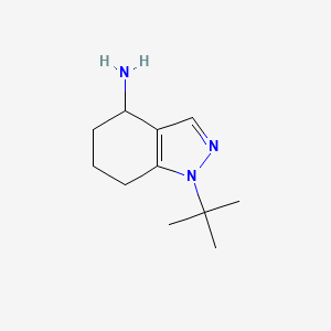 molecular formula C11H19N3 B1440252 1-tert-butyl-4,5,6,7-tetrahydro-1H-indazol-4-amine CAS No. 1181826-14-1