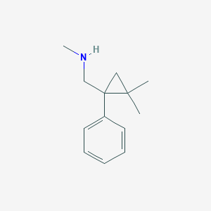 molecular formula C13H19N B1440254 1-(2,2-Dimethyl-1-phenylcyclopropyl)-N-methylmethanamine CAS No. 884091-04-7