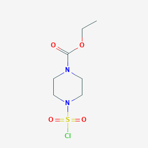 molecular formula C7H13ClN2O4S B1440257 4-(氯磺酰基)哌嗪-1-羧酸乙酯 CAS No. 105168-69-2