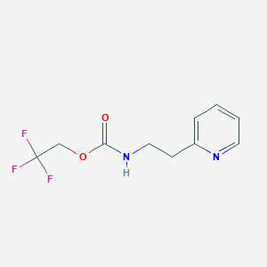 molecular formula C10H11F3N2O2 B1440258 2,2,2-三氟乙基 N-[2-(吡啶-2-基)乙基]氨基甲酸酯 CAS No. 1197750-00-7
