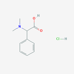 molecular formula C10H14ClNO2 B1440259 2-(Dimethylamino)-2-phenylacetic acid hydrochloride CAS No. 58685-78-2