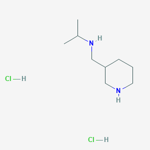 molecular formula C9H22Cl2N2 B1440267 (哌啶-3-基甲基)(丙烷-2-基)胺二盐酸盐 CAS No. 1209558-81-5