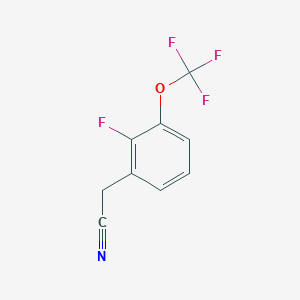 molecular formula C9H5F4NO B1440269 2-氟-3-(三氟甲氧基)苯乙腈 CAS No. 1159512-60-3