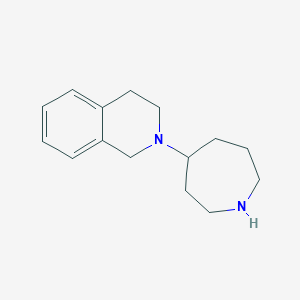 molecular formula C15H22N2 B1440270 2-(Azepan-4-yl)-1,2,3,4-tetrahydroisoquinoline CAS No. 1069473-59-1