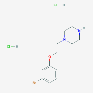 molecular formula C12H19BrCl2N2O B1440274 1-[2-(3-溴苯氧基)乙基]哌嗪二盐酸盐 CAS No. 1193388-83-8