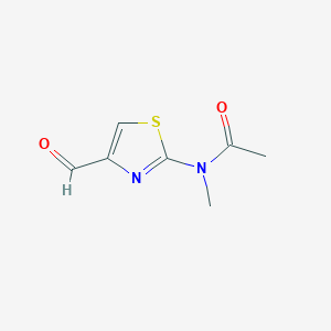 molecular formula C7H8N2O2S B1440279 N-(4-formyl-1,3-thiazol-2-yl)-N-methylacetamide CAS No. 1197699-96-9
