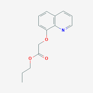 Propyl [(quinolin-8-yl)oxy]acetate