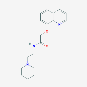 N-[2-(Piperidin-1-yl)ethyl]-2-[(quinolin-8-yl)oxy]acetamide