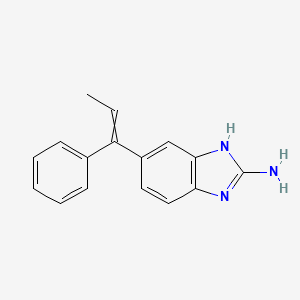 6-(1-Phenylprop-1-en-1-yl)-1H-benzimidazol-2-amine