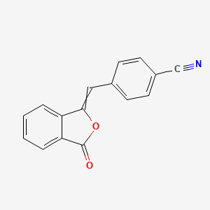 4-[(3-Oxo-2-benzofuran-1(3H)-ylidene)methyl]benzonitrile