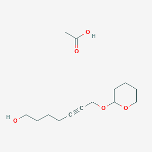 Acetic acid;7-(oxan-2-yloxy)hept-5-yn-1-ol