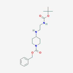molecular formula C20H31N3O4 B1440289 苯甲基 4-[(2-{[(叔丁氧羰基)氨基}乙基)-氨基]哌啶-1-羧酸酯 CAS No. 864293-75-4