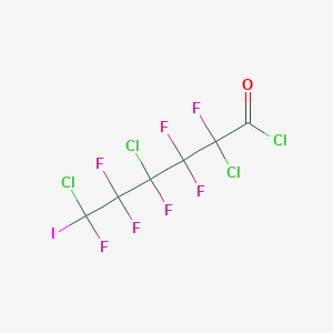 2,4,6-Trichloro-2,3,3,4,5,5,6-heptafluoro-6-iodohexanoyl chloride