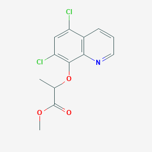 Methyl 2-[(5,7-dichloroquinolin-8-yl)oxy]propanoate