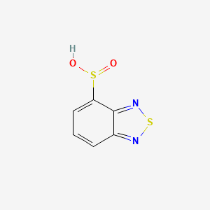 molecular formula C6H4N2O2S2 B14402906 2,1,3-Benzothiadiazole-4-sulfinic acid CAS No. 89324-21-0