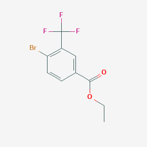 molecular formula C10H8BrF3O2 B1440291 Ethyl 4-bromo-3-(trifluoromethyl)benzoate CAS No. 463355-64-8
