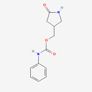 (5-Oxopyrrolidin-3-yl)methyl phenylcarbamate