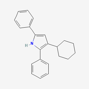 3-cyclohexyl-2,5-diphenyl-1H-pyrrole