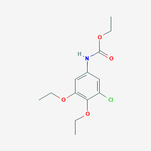 molecular formula C13H18ClNO4 B14402938 Ethyl (3-chloro-4,5-diethoxyphenyl)carbamate CAS No. 84971-65-3