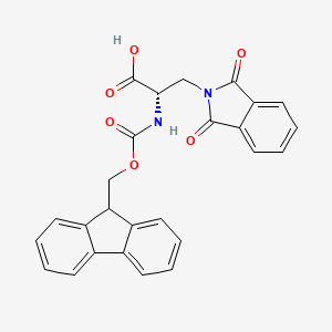 B1440295 (S)-2-((((9H-Fluoren-9-yl)methoxy)carbonyl)amino)-3-(1,3-dioxoisoindolin-2-yl)propanoic acid CAS No. 1212405-65-6