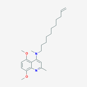 5,8-Dimethoxy-N,2-dimethyl-N-(undec-10-EN-1-YL)quinolin-4-amine