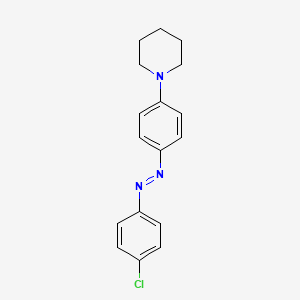 1-{4-[(E)-(4-Chlorophenyl)diazenyl]phenyl}piperidine