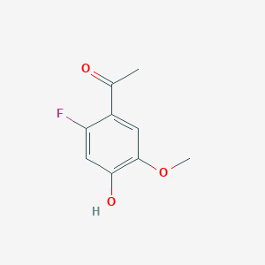molecular formula C9H9FO3 B1440300 1-(2-氟-4-羟基-5-甲氧基苯基)乙酮 CAS No. 1065076-49-4