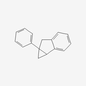 molecular formula C16H14 B14403045 6a-Phenyl-1,1a,6,6a-tetrahydrocyclopropa[a]indene CAS No. 85803-91-4