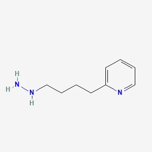 molecular formula C9H15N3 B1440329 2-(4-Hydrazinylbutyl)pyridine CAS No. 887595-17-7