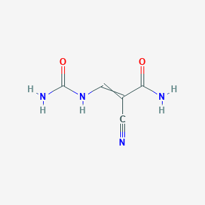 3-(Carbamoylamino)-2-cyanoprop-2-enamide