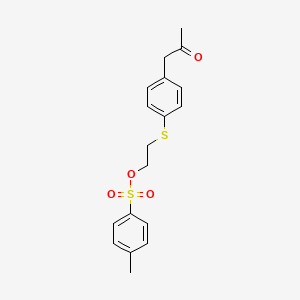 2-{[4-(2-Oxopropyl)phenyl]sulfanyl}ethyl 4-methylbenzene-1-sulfonate