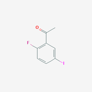 molecular formula C8H6FIO B1440333 2'-氟-5'-碘苯乙酮 CAS No. 1159512-66-9