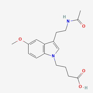 4-[3-(2-Acetamidoethyl)-5-methoxy-1H-indol-1-yl]butanoic acid