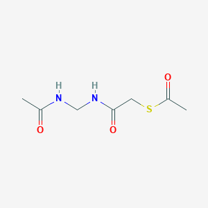 S-{2-[(Acetamidomethyl)amino]-2-oxoethyl} ethanethioate