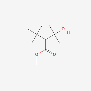 Butanoic acid, 2-(1,1-dimethylethyl)-3-hydroxy-3-methyl-, methyl ester