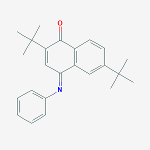 molecular formula C24H27NO B14403382 (4E)-2,6-Di-tert-butyl-4-(phenylimino)naphthalen-1(4H)-one CAS No. 87797-45-3