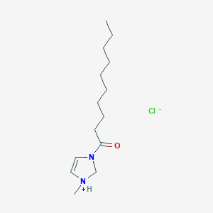 3-Decanoyl-1-methyl-2,3-dihydro-1H-imidazol-1-ium chloride