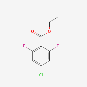 molecular formula C9H7ClF2O2 B1440345 Ethyl 4-chloro-2,6-difluorobenzoate CAS No. 773139-38-1